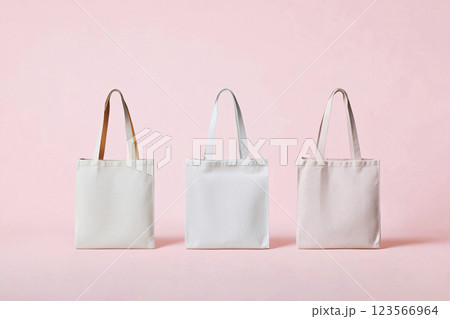 Realistic tote bag mockup with customizable fabric,color and eco friendly branding, featuring shadow 123566964