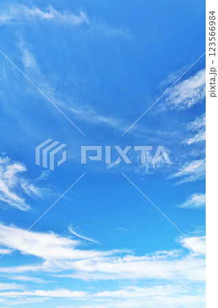 秋の青空と雲 123566984