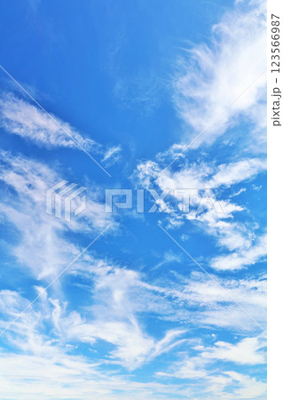 秋の青空と雲 123566987