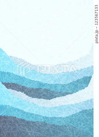 青　波　和柄　背景 123567133