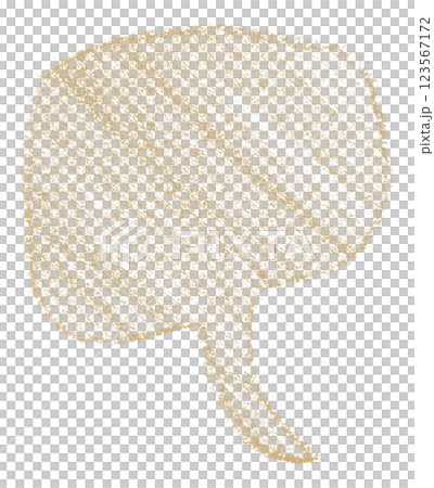 Separate light brown speech bubbles on transparent background. 123567172
