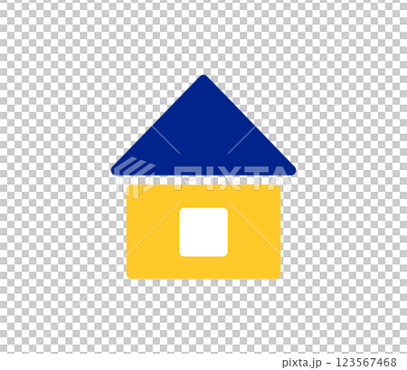 Yellow house icon illustration vector Yellow house icon illustration vector 123567468