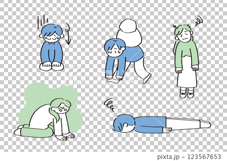Negative people illustration set Negative people illustration set 123567653
