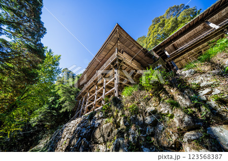日龍峯寺高澤観音境内の景色　北条政子の寄進した多宝塔のある寺 123568387