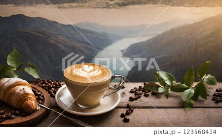 カフェラテ　イメージ 123568414