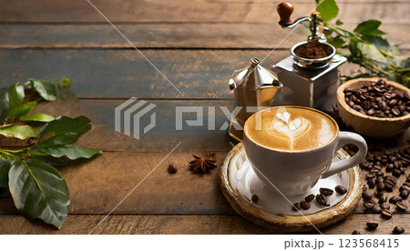 カフェラテ　イメージ 123568415