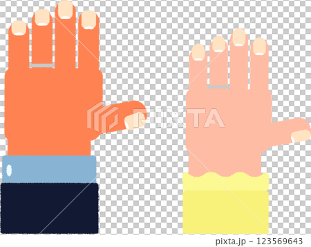 戴結婚戒指的男女手 123569643