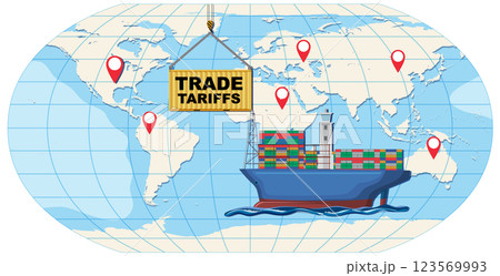 Global Trade Tariffs and Shipping Global Trade Tariffs and Shipping 123569993