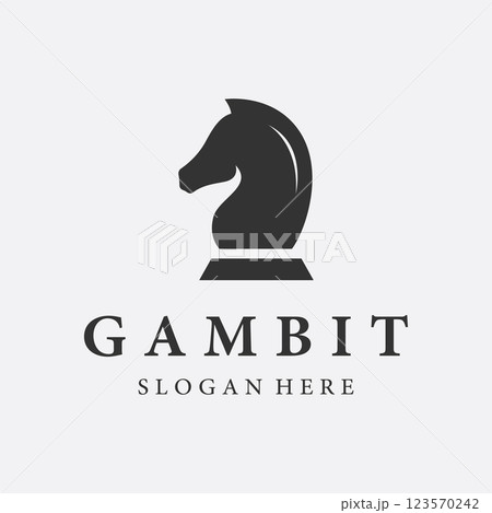 Chess strategy game Logo template with horse, king, pawn and rook. Logos for tournaments, chess teams and games. Chess strategy game Logo template with horse, king, pawn and rook. Logos for tournaments, chess teams and games. 123570242