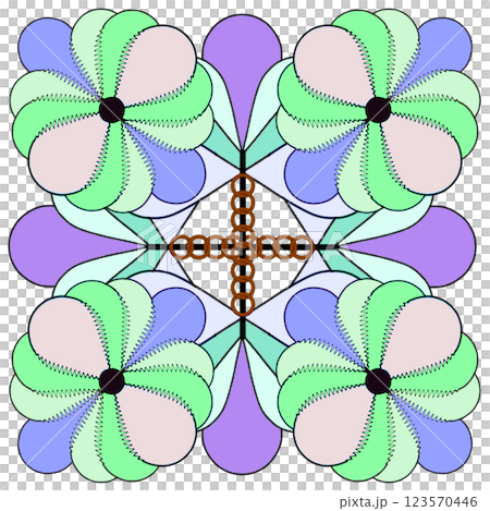 modern geometric pattern with butterflies 123570446