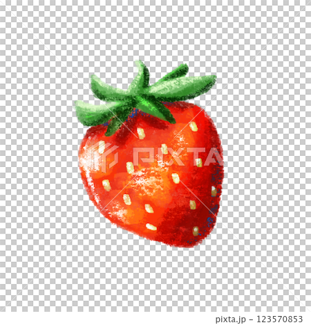 水彩で描いたイチゴのイラスト 123570853