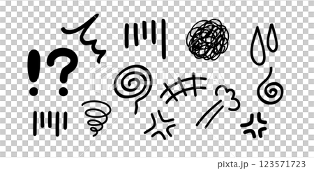 Frustrated, worried, angry mark set Frustrated, worried, angry mark set 123571723