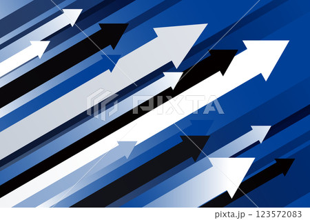 青とグレー 上昇するグラデーション矢印 背景 イメージ素材 青とグレー 上昇するグラデーション矢印 背景 イメージ素材 123572083