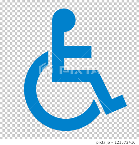 Wheelchair icon sticker: International symbol for people with disabilities 123572410