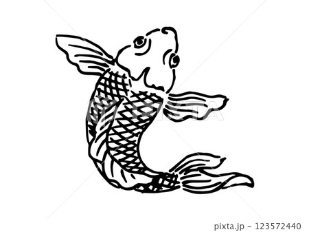 昇り鯉 黒 昇り鯉 黒 123572440