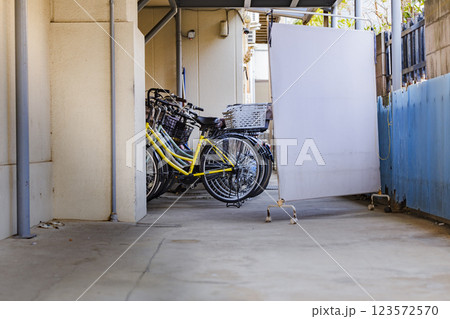 屋根のある駐輪場 集合住宅 屋根のある駐輪場 集合住宅 123572570