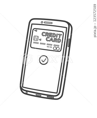 スマホ決済(クレジットカード) スマホ決済(クレジットカード) 123572589
