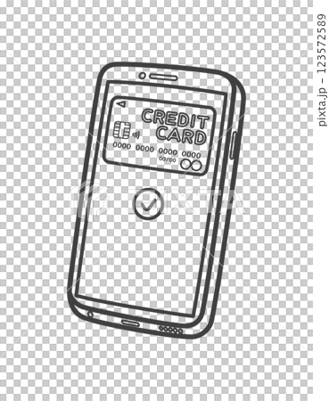 スマホ決済(クレジットカード) スマホ決済(クレジットカード) 123572589