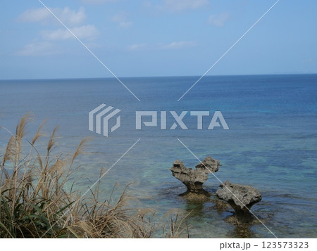古宇利島　ハートロック 123573323