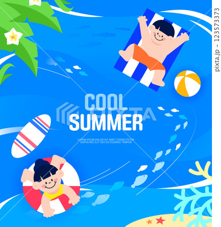 Summer Shopping Discount Event Template Summer Shopping Discount Event Template 123573373