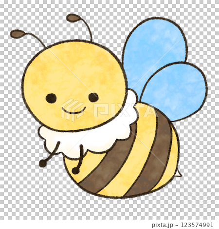 可愛的蜜蜂插圖 123574991