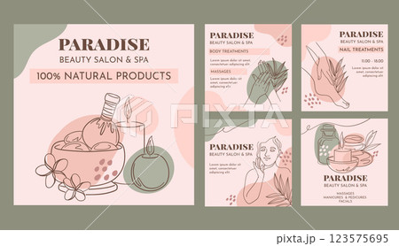 Hand drawn spa instagram post 123575695