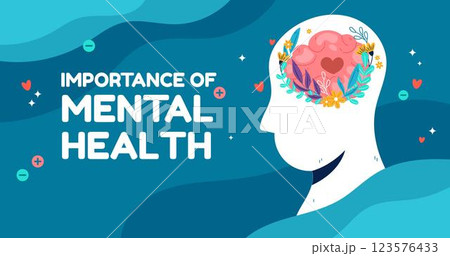 Hand drawn mental health facebook post 123576433