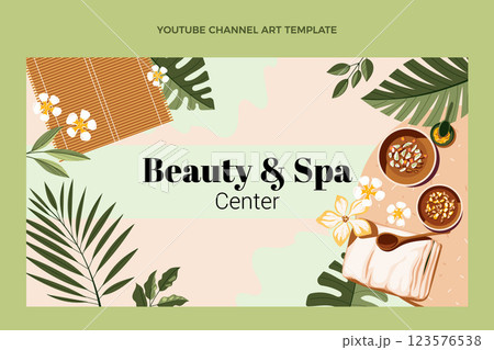 Flat design beauty template Flat design beauty template 123576538