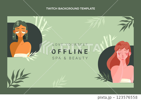 Spa and beauty twitch background 123576558