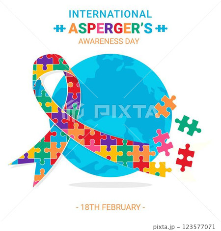Flat design international asperger?s awareness day Flat design international asperger?s awareness day 123577071