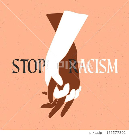 Stop racism illustration concept 123577292