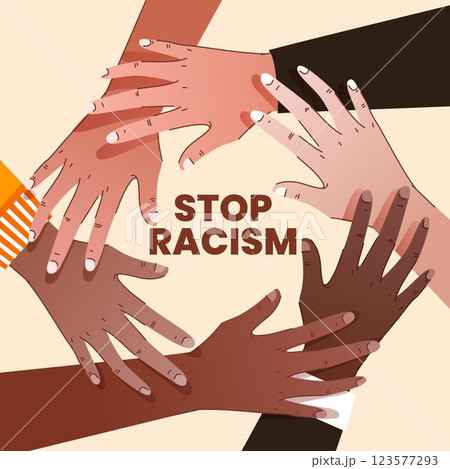 Stop racism illustration concept 123577293