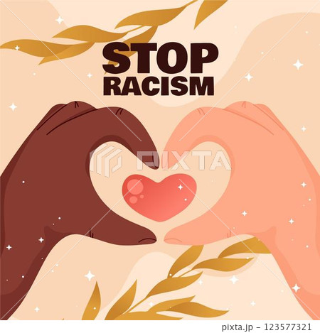 Stop racism concept 123577321