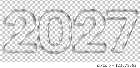 Letter chain on white background 123578362