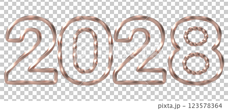 Letter chain on white background 123578364