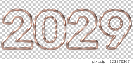 Letter chain on white background 123578367