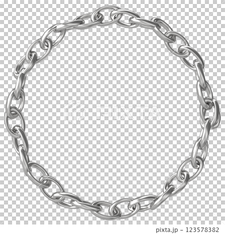 Letter chain on white background 123578382