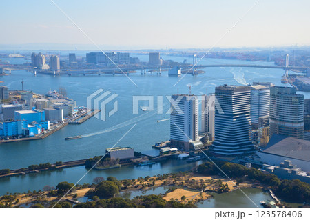 都市風景　東京湾岸エリア　お台場　竹芝 123578406