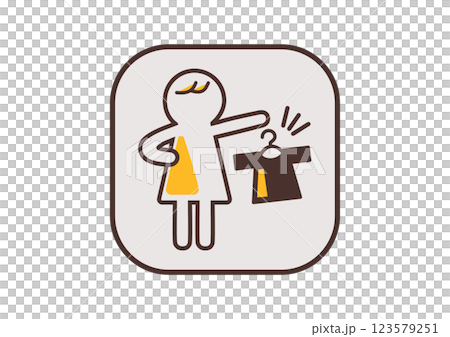 Sensory hypersensitivity: Icon of a developmental disorder that advocates for particular clothing, orange Sensory hypersensitivity: Icon of a developmental disorder that advocates for particular clothing, orange 123579251
