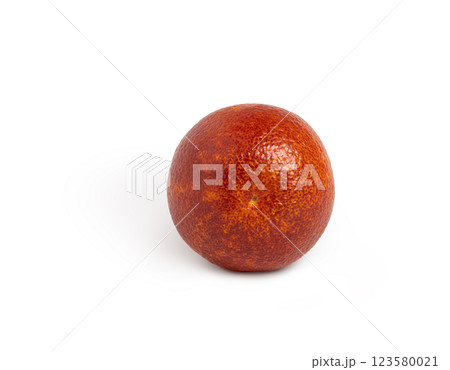 Sicilian blood red orange bottom view isolated 123580021