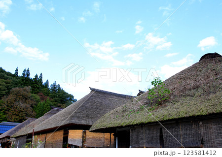 大内宿　宿場町　福島観光　大内宿町並み展示館　大内宿見晴台　江戸時代の宿場町　高倉神社 一之鳥居　 123581412