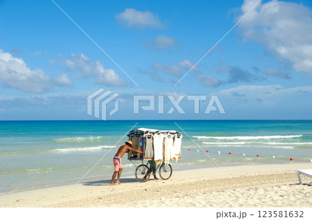 beach vendor Varadero Cuba beach vendor Varadero Cuba 123581632