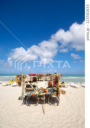 beach vendor Varadero Cuba beach vendor Varadero Cuba 123581633