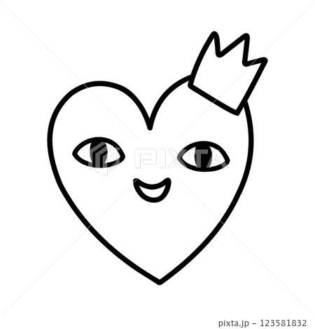 Cute heart character Cute heart character 123581832