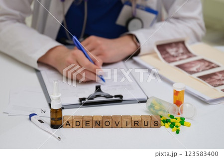 Research and Treatment of Adenovirus in Medicine, Focusing on Health Care and Patient Wellness Research and Treatment of Adenovirus in Medicine, Focusing on Health Care and Patient Wellness 123583400