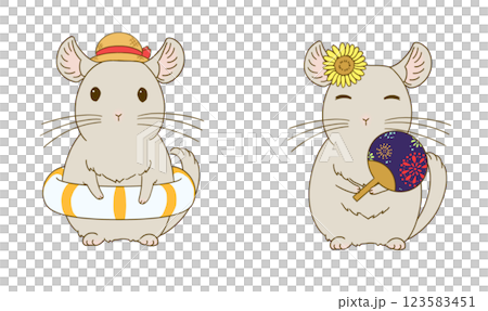 夏季龍貓插圖集（米色） 123583451