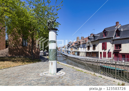 The rue de la Dodane in Amiens The rue de la Dodane in Amiens 123583726