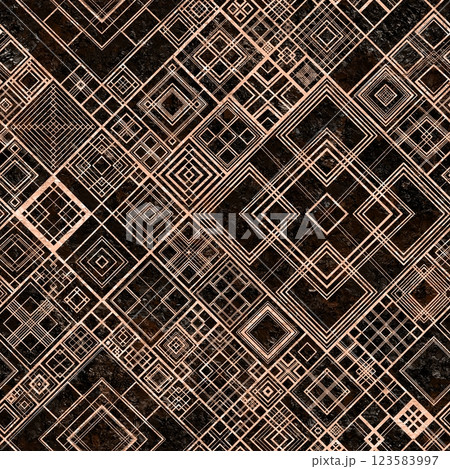 Seamless abstract geometric pattern with stripes, lines  123583997