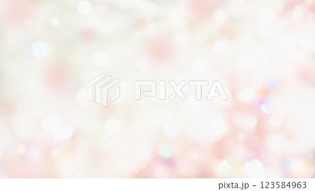 ふんわりキラキラ玉ボケグラデーション背景　ピンク色パステルカラー　 123584963