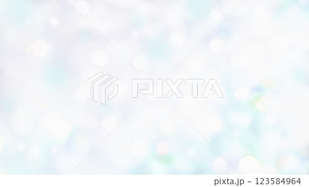 ふんわりキラキラ玉ボケグラデーション背景 透明感のある水色の淡いブルーパステル さわやか ふんわりキラキラ玉ボケグラデーション背景 透明感のある水色の淡いブルーパステル さわやか 123584964